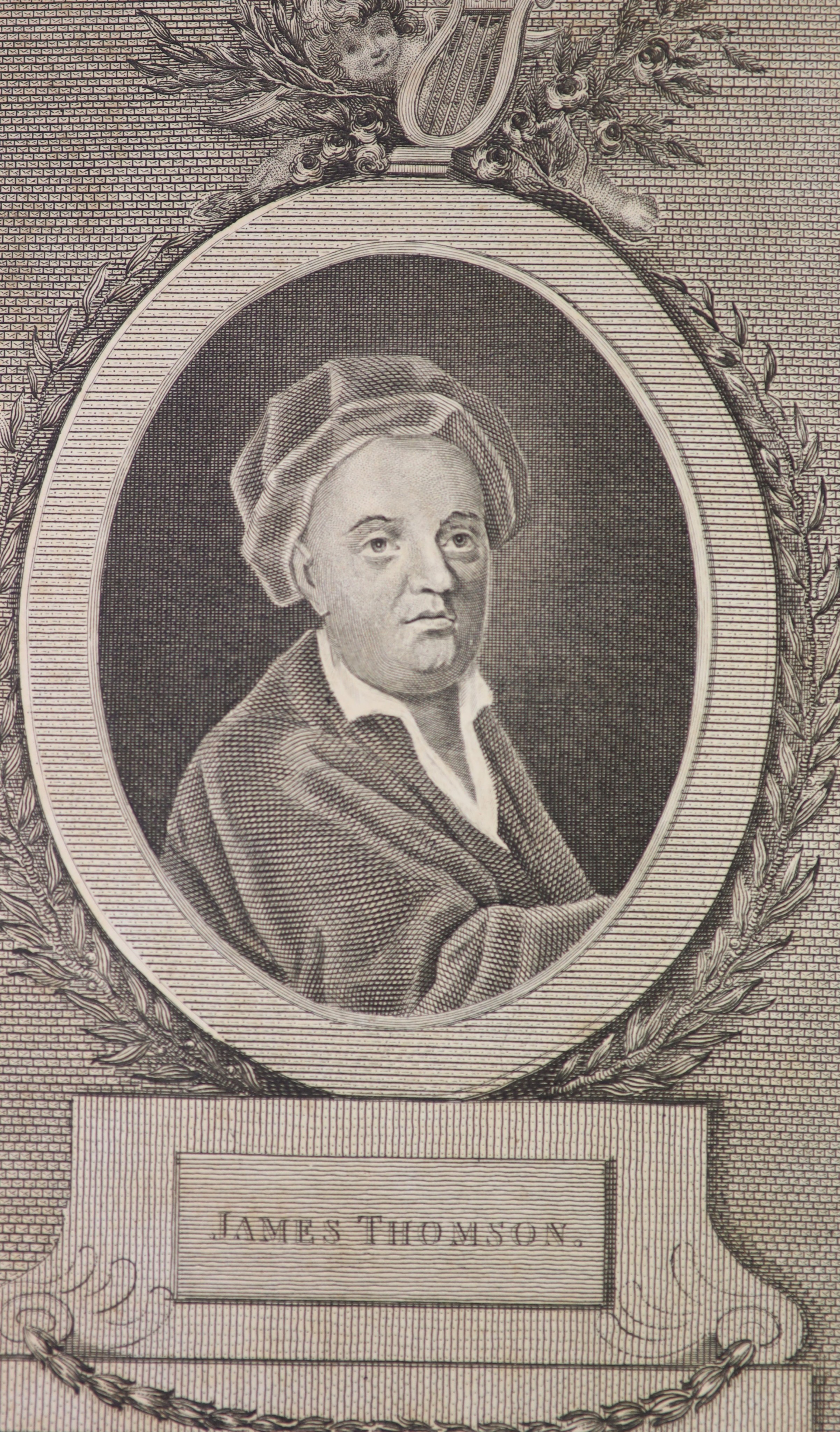 Thomson, James - The Seasons, edited by Percivil Stockdale, qto, calf, with portrait frontispiece, engraved title and 4 plates, browned and spotted throughout, A. Hamilton, London, 1793